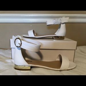 NWT JustFab White Sandals